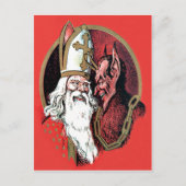 Carte Postale Red St Nicholas Krampus (Devant)