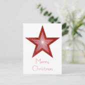 Carte postale Red Star 'Joyeux Noël' blanche (Debout devant)