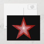 Carte postale Red Star noir (Devant / Derrière)