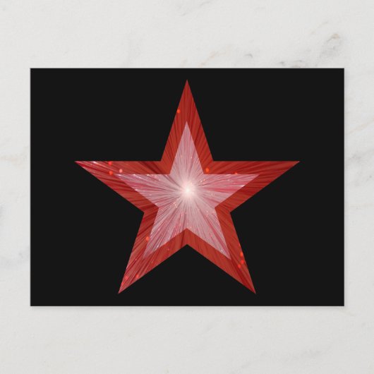 Carte postale Red Star noir (Devant)