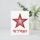 Carte postale Red Star 'STAR' blanche (Debout devant)