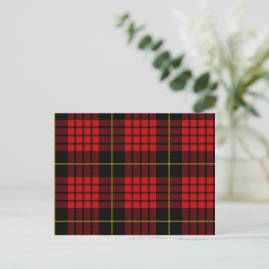 Carte postale Red Tartan (Debout devant)