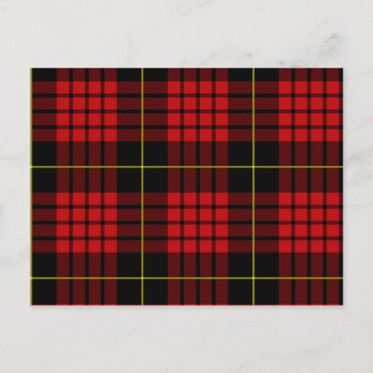Carte postale Red Tartan (Devant)