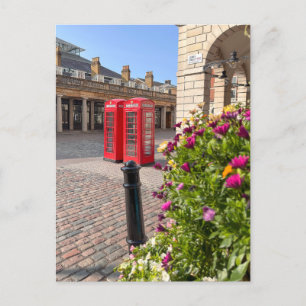Carte Postale Red Telephones, Covent Garden, London UK Postcard