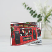 Carte Postale Red Temple Bar pub à Dublin, Irlande (Debout devant)
