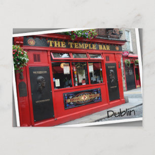 Carte Postale Red Temple Bar pub à Dublin, Irlande
