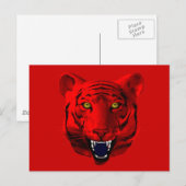 Carte Postale Red Tiger (Devant / Derrière)