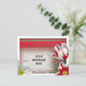 Carte Postale Red Tulips Field et Red White Tulips do-it-yoursel (Debout devant)