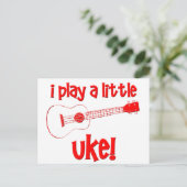 Carte Postale Red Ukulele (Debout devant)