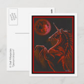 Carte postale Red Unicorn (Devant / Derrière)
