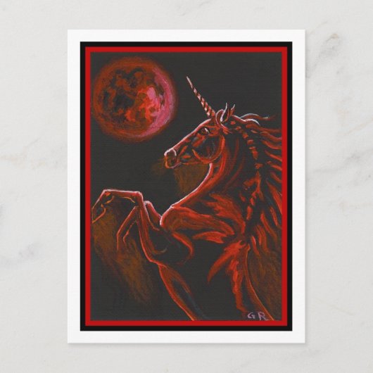 Carte postale Red Unicorn (Devant)