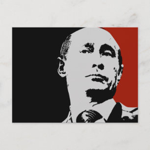 Carte Postale Red Vladimir Poutine
