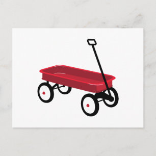 Carte Postale Red Wagon