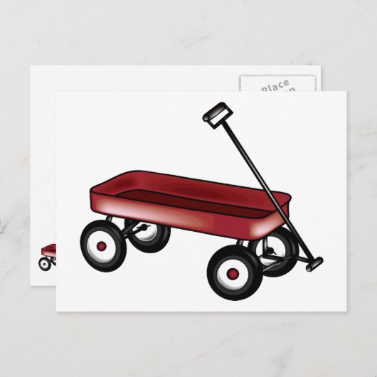 Carte Postale Red Wagon (Devant / Derrière)