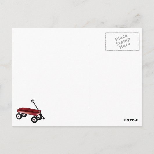 Carte Postale Red Wagon (Dos)