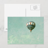 Carte Postale Red White and Blue Hot Air Balloon (Devant / Derrière)