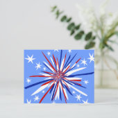 Carte Postale Red White & Blue Starburst (Debout devant)