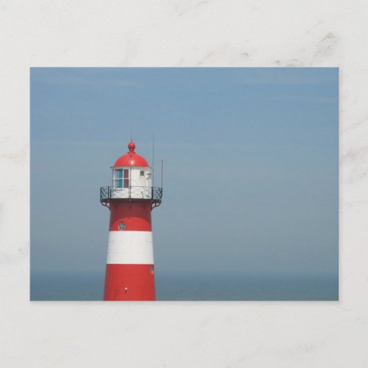 Carte postale Red White Lighthouse (Devant)