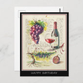 Carte postale Red Wine (Devant / Derrière)