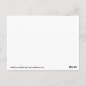 Carte postale Red Wine and Cheese Beach Party (Dos)