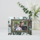 Carte postale Red Winter Berries Christmas Holiday (Debout devant)