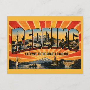 Carte Postale Redding Californie passerelle septentrionale Shast
