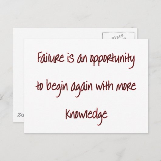 Carte Postale Redémarrer (Devant / Derrière)