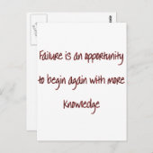 Carte Postale Redémarrer (Devant / Derrière)