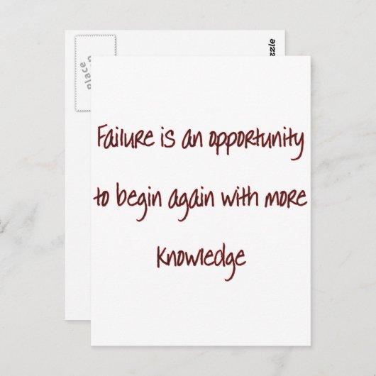 Carte Postale Redémarrer (Devant / Derrière)