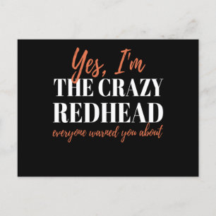 Carte Postale Redhead Crazy Redhead Mc1r Red Hair
