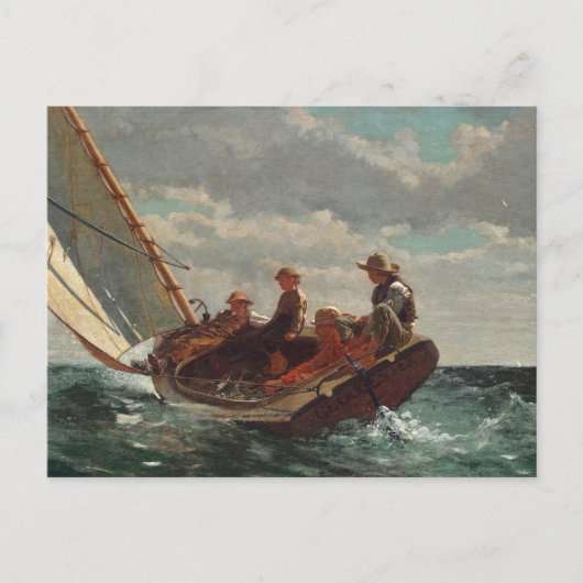 Carte Postale Redimensionner (Un Vent Équitable) | Winslow Homer (Devant)