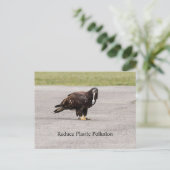 Carte Postale Réduire La Pollution Plastique (Debout devant)