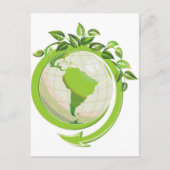 Carte Postale Réduire la réutilisation Recycle partout dans le m (Devant)