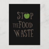 Carte Postale Réduire le recyclage des déchets alimentaires écol (Devant)