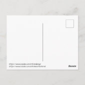 Carte Postale Réduire, réutiliser, recycler le cloud Word (Dos)