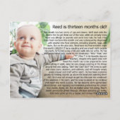 Carte Postale Reed - 13 mois (Dos)