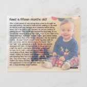 Carte Postale Reed - 15 mois (Dos)