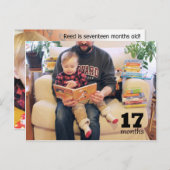 Carte Postale Reed - 17 mois (Devant / Derrière)
