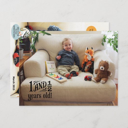 Carte Postale Reed - 18 mois (Devant / Derrière)