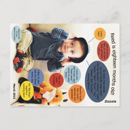 Carte Postale Reed - 18 mois (Dos)