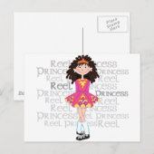 Carte postale Reel Brunette (Devant / Derrière)