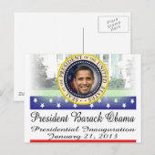 Carte Postale Réelection du président Obama 2012 (Devant / Derrière)