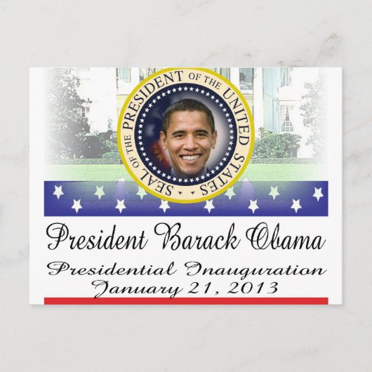 Carte Postale Réelection du président Obama 2012 (Devant)
