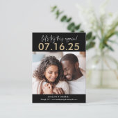 Carte Postale Réessayez COULEUR MODIFIABLE Enregistrer la date C (Debout devant)