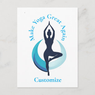 Carte Postale Refaire le Yoga Great Again Thunder_Cove