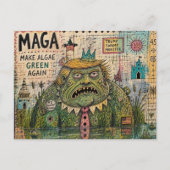 Carte Postale Refaire les Algues Vertes Encore Collage Multimédi (Devant)