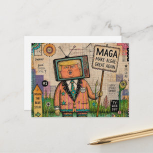 Carte Postale Refaire les algues vertes encore une fois en multi