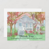 Carte Postale Référence client Merci immobilier (Devant / Derrière)