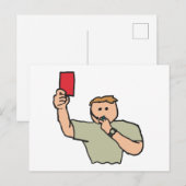 Carte Postale Référence de football Red Card (Devant / Derrière)