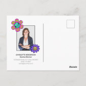 Carte Postale Référence Fleur d'été Fleur d'été Marketing immobi (Dos)